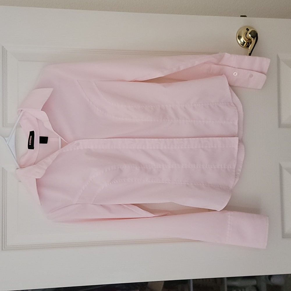 Express Pink Button Down Shirt